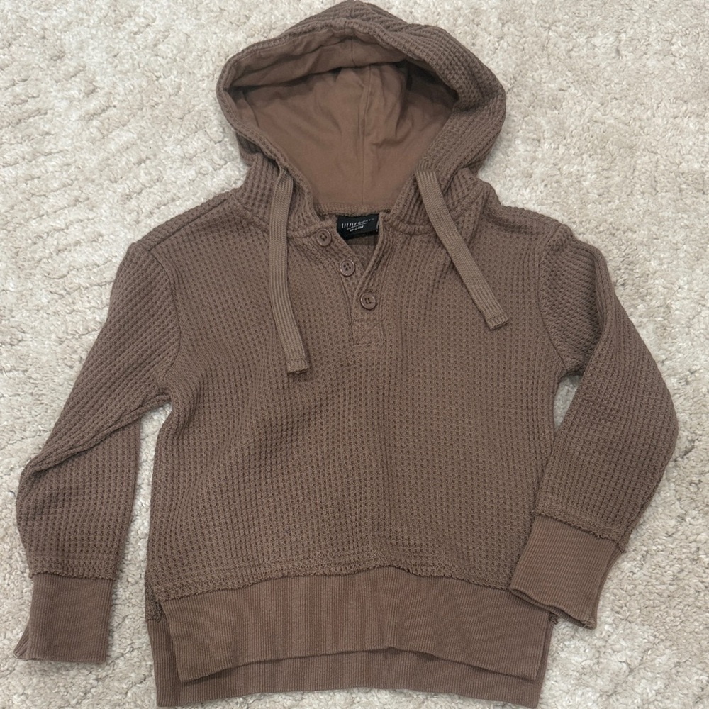 Little Bipsy waffle pullover